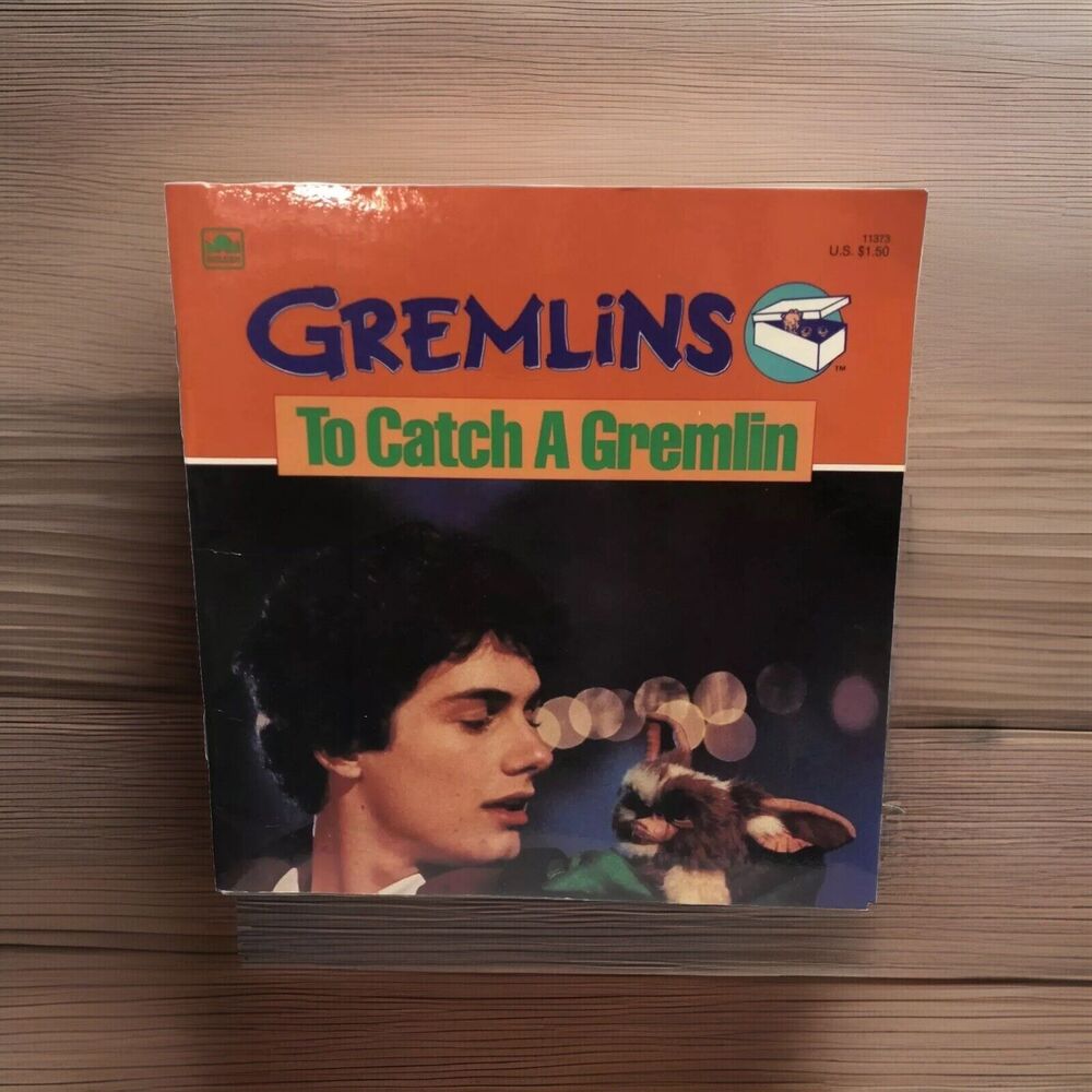 Gremlins: To Catch a Gremlin Paperback Book Vintage 1984 Golden Book Teitelbaum